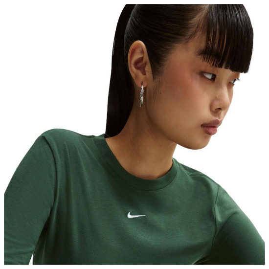 Nike Γυναικεία μακρυμάνικη μπλούζα Sportswear Chill Knit Longsleeve Cropped Top